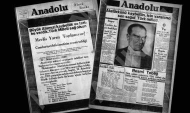 10 Kasım 1938  Anadolu Gazetesi'nin 2'nci baskısı