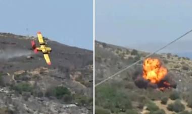 Yunanistan’da Bir Yangın Söndürme Uçağı Düştü!
