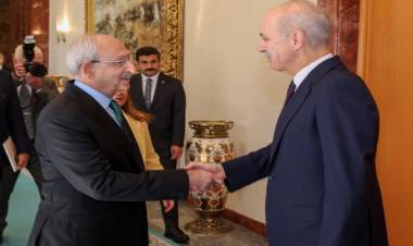 CHP Lideri Kemal Kılıçdaroğlu, TBMM Başkanı Numan Kurtulmuş ile Görüştü